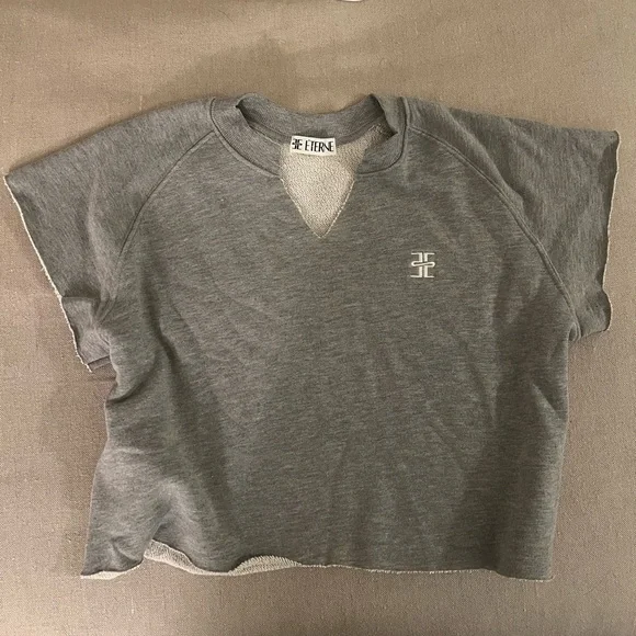 ÈTERNE grey Sleeveless sweatshirt M - Picture 1 of 4